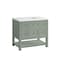 James Martin Vanities Breckenridge 36in Single Vanity, Smokey Celadon w/ 3 CM Ethereal Noctis Top 330-V36-SC-3ENC - alternate 5